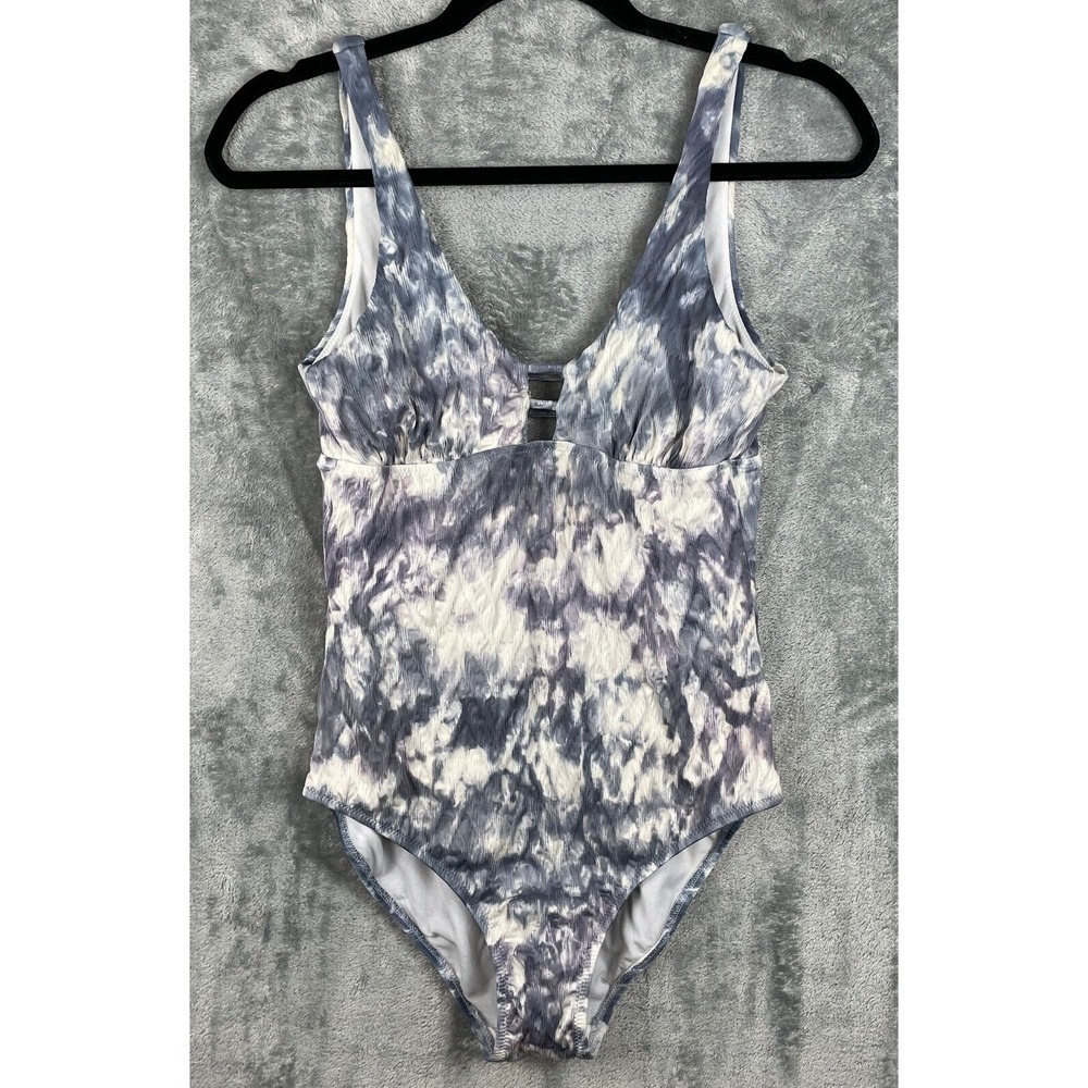 ATHLETA One Piece Swimsuit Womens Small Blue Tie Dye Resort Cruise‎ Beachy Read